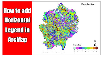 How to Add Horizontal Legend in ArcMap ( How to Create Map in ArcGIS )