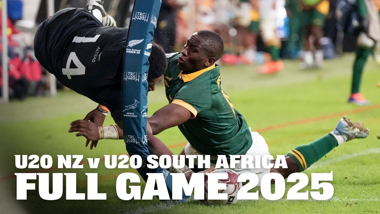 FULL GAME: U20s NZ v U20s South Africa 2025 | Red Card drama! 🚩
