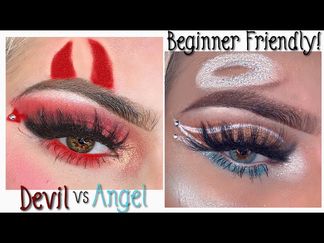 DEVIL vs ANGEL Halloween Makeup Look