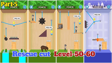 Rescue cut level 50-60 gameplay walkthrough|android gameplay|iOS gameplay|U.S.Gaming zone|#Gaming