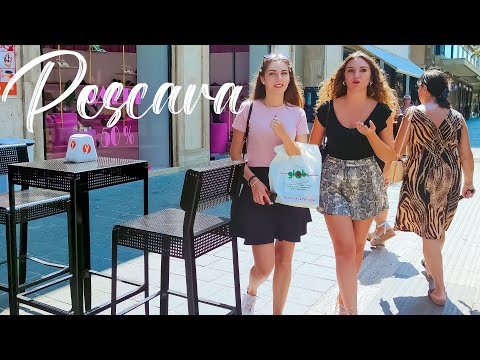 PESCARA. Italy - 4k Walking Tour around the City - Travel Guide. trends, moda #Italy