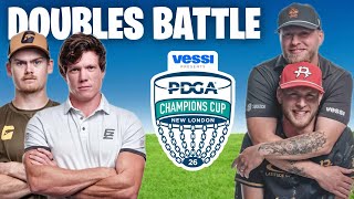 DOUBLES BATTLE ‼️ | EZRA & GOOSE VS THE ROBINSON BROS. | Back 9
