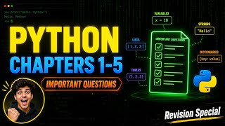 PYTHON Chapter 1-5 important questions 