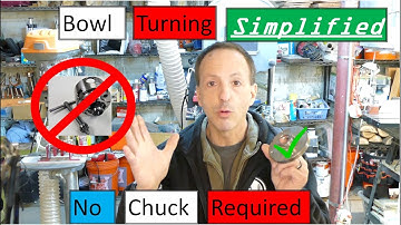 Woodturning How to Turn a Bowl the Simple Method No Chuck Required