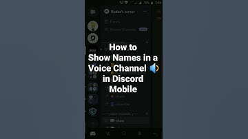 How to Show Names in a Voice Channel 🔉in Discord Mobile #roduz #discord #howto #how #show #name