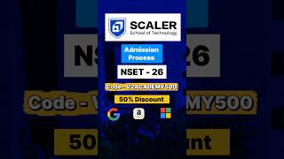 Scaler School of Technology Admission Process 2026 🔥 | NSET Scaler Exam Form Fill Up | NSET Scaler