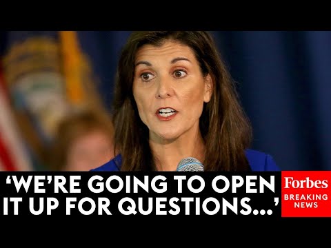 Nikki Haley Takes Questions From Voters At A Town Hall In New Hampshire