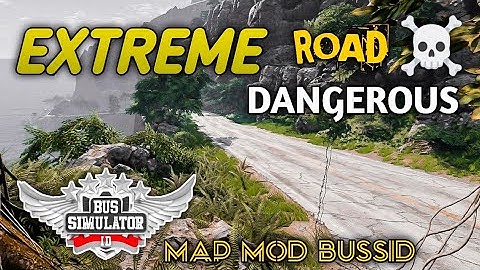 EXTREME DANGEROUS ROAD ☠️ Map Mod 🗺️ For Bus Simulator INDONESIA || Bussid Map Mod #bussidmapmod 🗺️