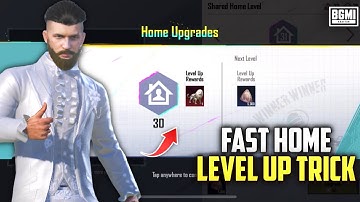 🔴 FAST HOME LEVEL UP TRICK BGMI | INCREASE HOME LEVEL FAST IN BGMI