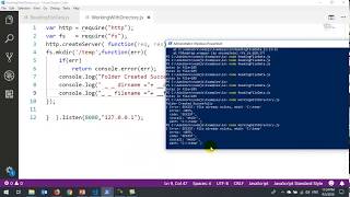 17 Node js File System Module fs  Create Directory and Global Variables إنشاء مجلد فولدر وإيجاد المس screenshot 2