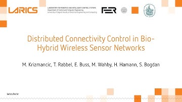 Distributed Connectivity Control in Bio-Hybrid Wireless Sensor Networks