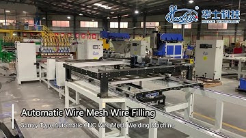 Hwashi Gantry Type Automatic CNC Wire Mesh Welding Machine with Wire Filling