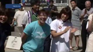日本橋で綱引き　チビッ子vs吉田沙保里