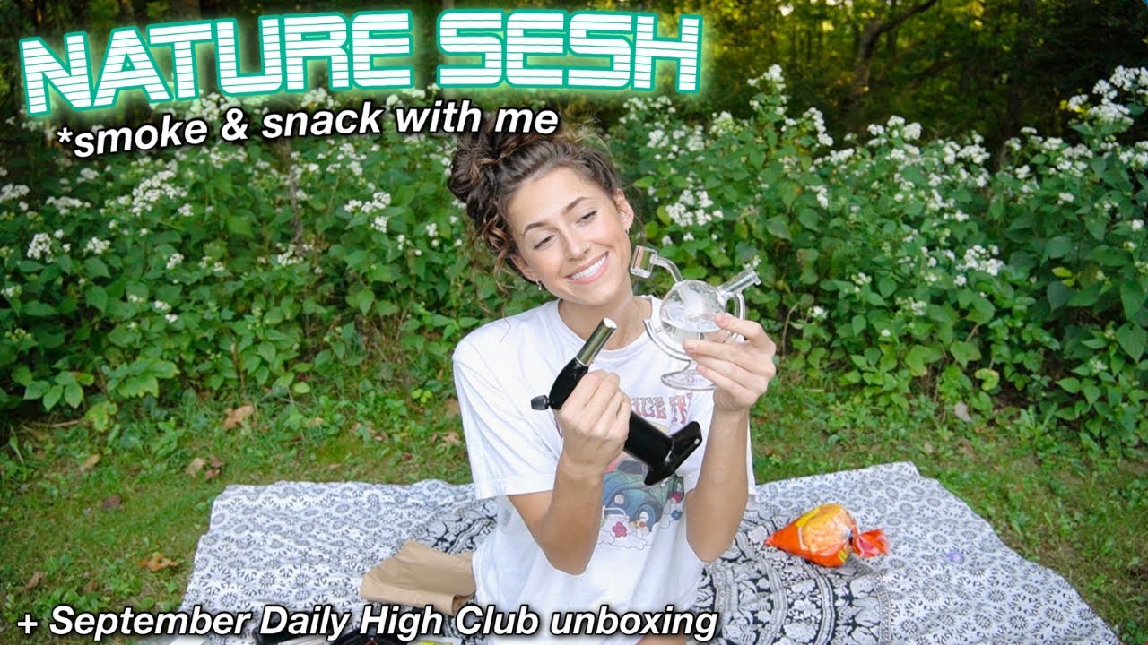 NATURE SMOKE SESH | smoke & snack with me