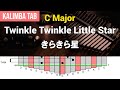    twinkle twinkle little star  c majorkalimba tab