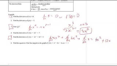Calc 1 Derivative rules 3.3 part 1