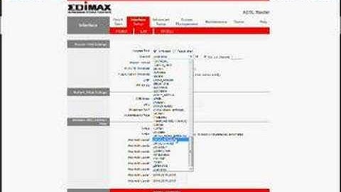 Edimax ADSL Modem Router - Setup WPA Wireless Security
