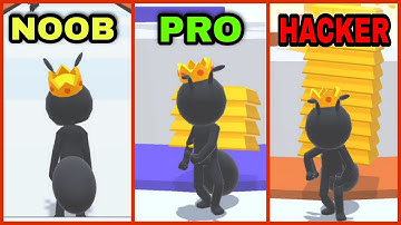 Noob vs Pro vs Hacker in Tiny Run 3d - Gameplay