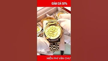 Đồng Hồ Rồng Vàng Phong Thủy Mang Tài Rước Lộc Năm Giáp Thìn 2024