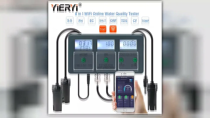 Yieryi WiFi Tuya Smart PH ORP TDS EC SALT S G TEMP CF Monitor Meter Online Aquarium Water Quality T