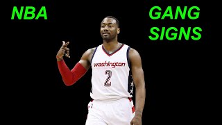 NBA Players Throwing up GANG SIGNS in game COMPILATION