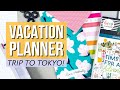 Vacation Plan With Me - Making a Japan Trip Happy Planner! Itinerary, Packing List &amp; More June 2023