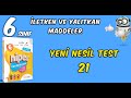 Yeni Nesil Test - 21 ( İletken ve Yalıtkan Maddeler )-( Hiperzeka Soru Bankası)