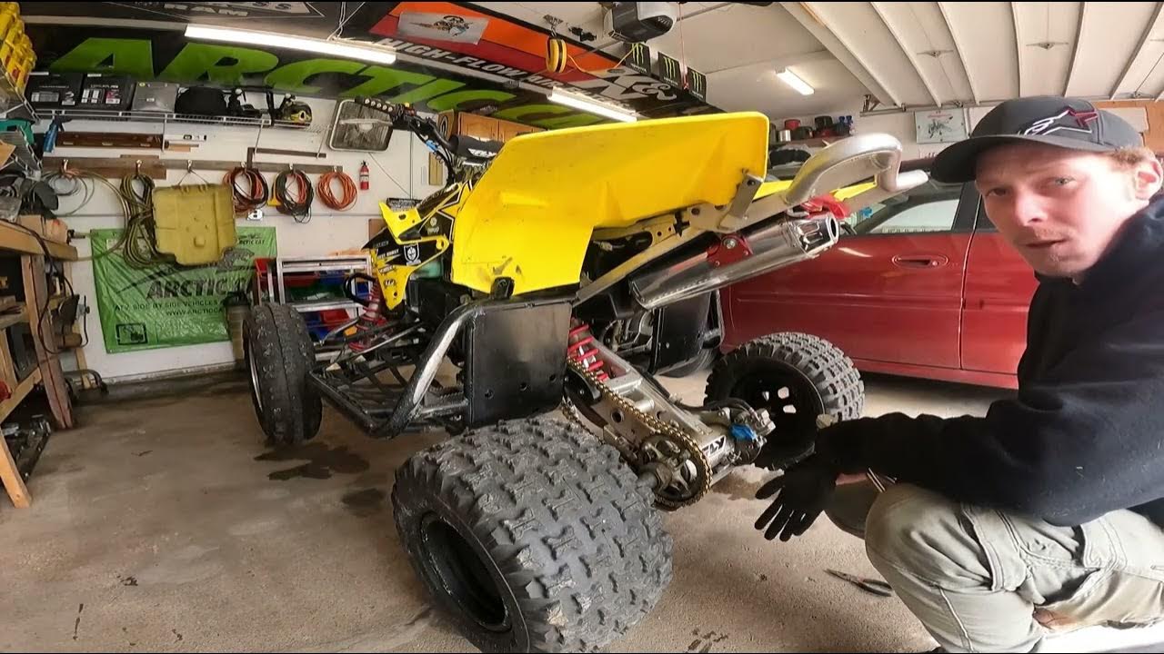 2006 Suzuki LTR 450 chain and sprocket replacement YouTube