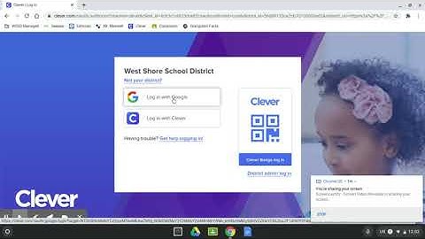 Accessing Clever through Google sign in.