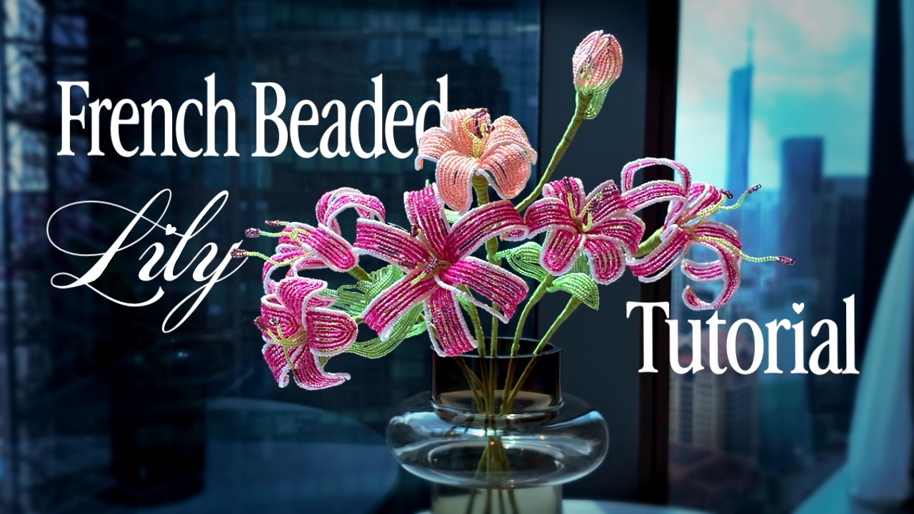 Beaded Lily Bouquet for Valentine's Day 💘🏹💌 | Full Tutorial
