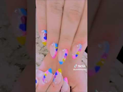 هارد جيل الاظافر ديزاين جديد رسومات جديده ألوان فاتحه #nails #شعبي #مايكاب #اكسبلور #ترند #تجميل
