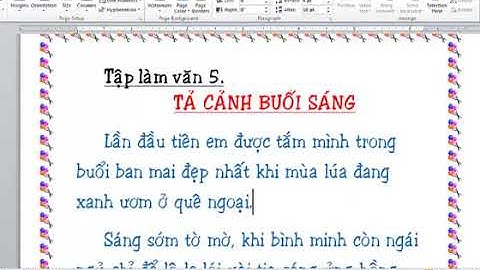 Viết bài văn tả buổi sáng trên cánh đồng năm 2024