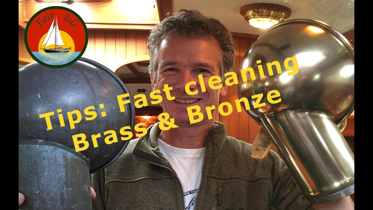 Cleaning bronze on boats