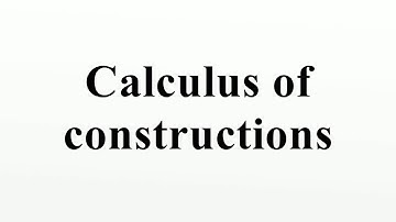 Calculus of constructions
