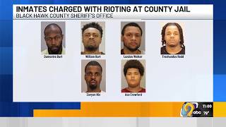 6 inmates charged with rioting at Black Hawk County Jail