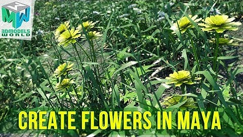Create Dandelions Flower in Maya Content Browser Tutorial - Quickly