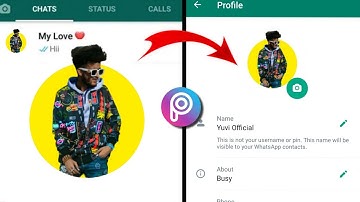 How To Make 3D Whatsapp profile photo || WhatsApp 3D Dp Editing || WhatsApp Dp Editing - Yuvi