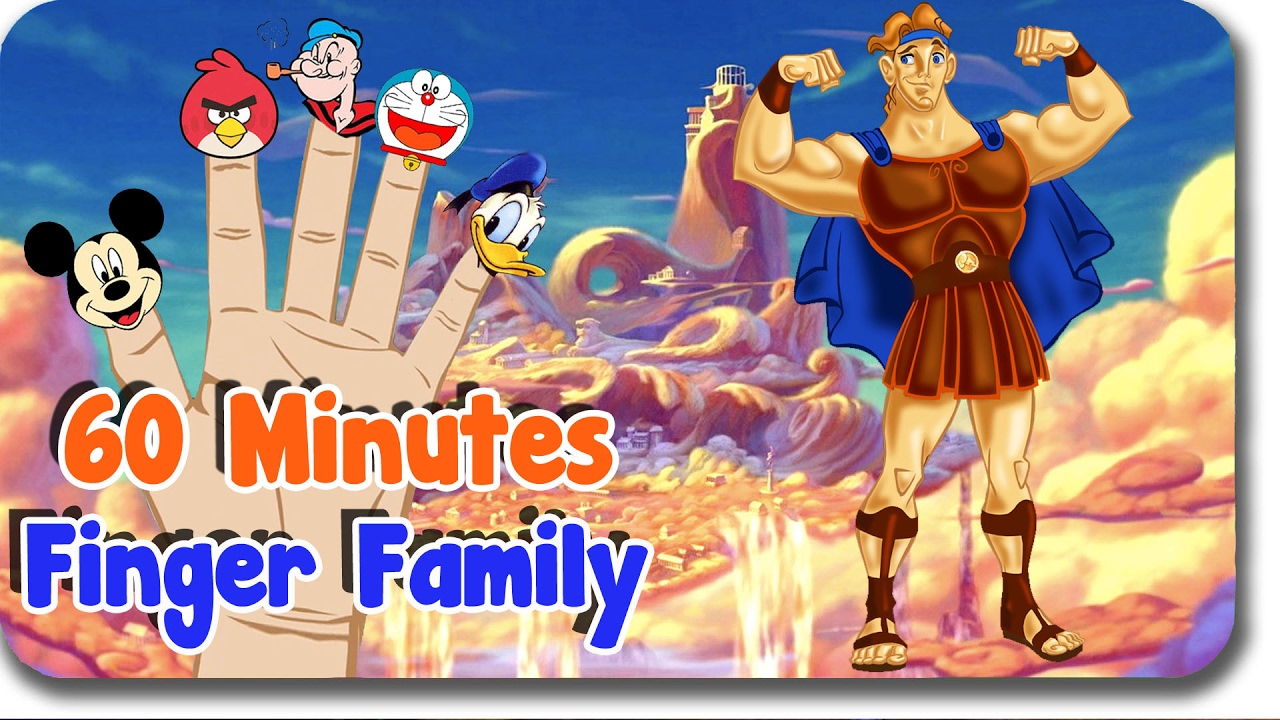 Hercules Finger Family Collection Cartoon Finger Family Nursery Rhyme
