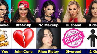 WWE Comparison : Rhea Ripley vs Charlotte Flair vs Nikki Bella vs Brie Bella