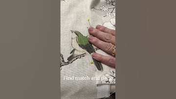 How to Match a Pattern with Pins #sewing #workroom #drapery #matching #patterns #custommade #drapes