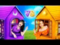 Day Girl and Night Girl Became Vampires! One Colored House Challenge!