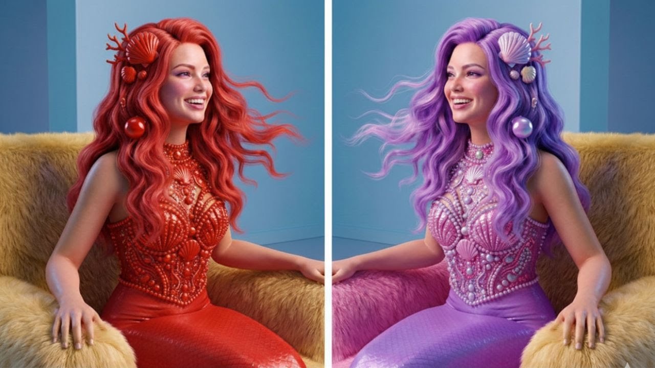 Красные и Розовые Волосы для Русалок 💖 Потрясающие Идеи Преображения