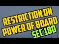 Restriction on Power of board