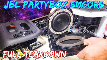 JBL Partybox Encore Full Teardown - DAMAGED!!!