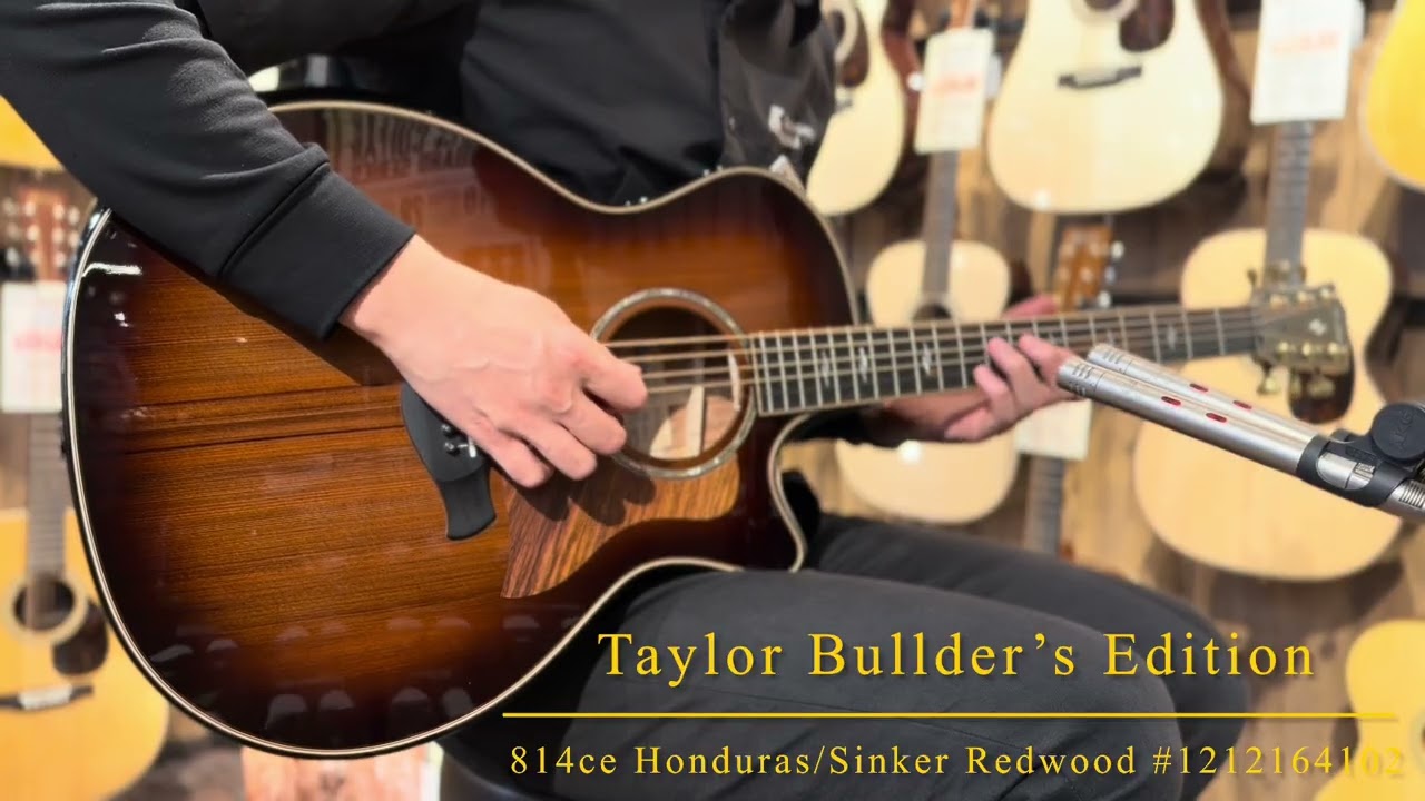 新品特価!!】Taylor Builder's Edition 814ce Honduras/Sinker Redwood