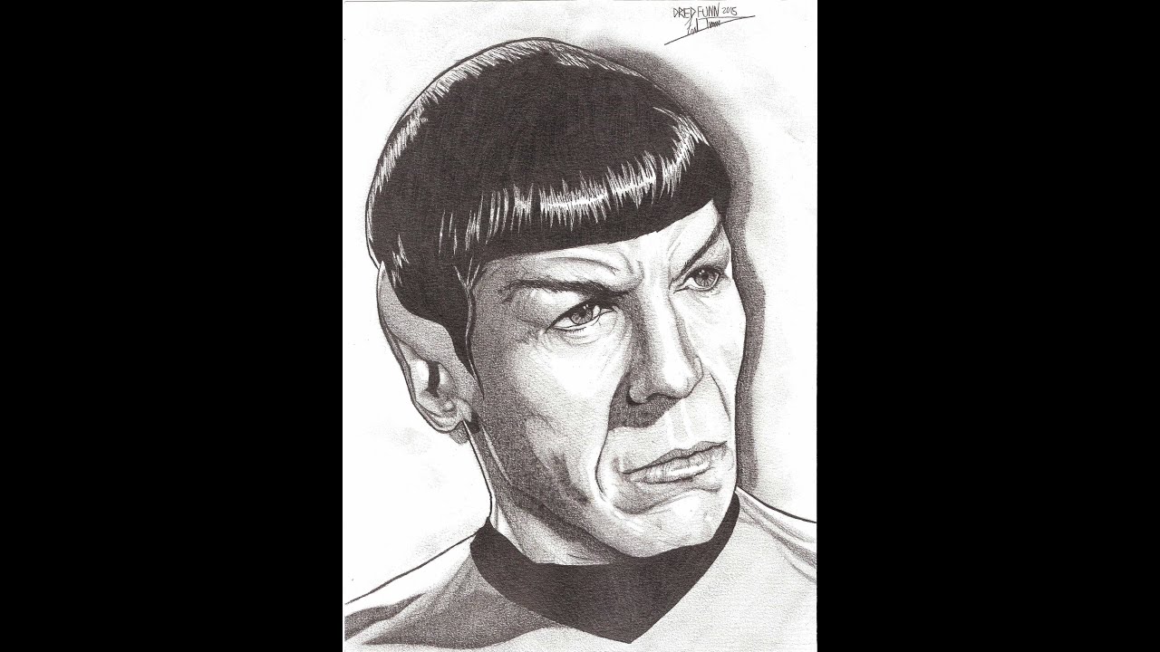 Drawing Leonard Nemoy Tribute A Dredfunn Photorealistic Mechanical Pencil Portrait drawing programs