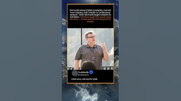 FIRST NETWORK FAILED → SOLD LINKEDIN FOR $26B 💼✅