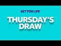 The national lottery set for life draw results from thursday 25 april 2024