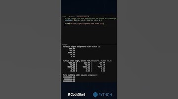 Signs, Padding, Alignment—Make Data Pop ➕➖⬅️➡️
