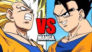Manga SSJ3 Goku VS Ultimate Gohan is NOT Close.